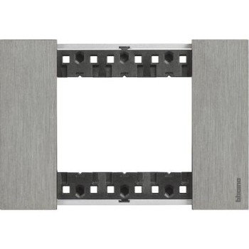 KA4803ZG Рамка Bticino Living Now ACCIAIO 3-модульная фото