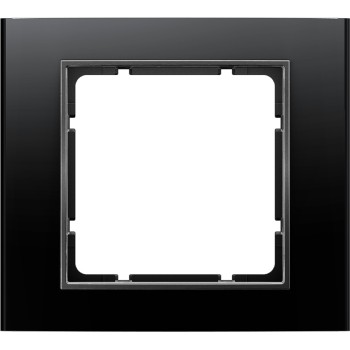 10113005 Рамка B.3 Черный / антрацитовый 1-постовая Berker фото