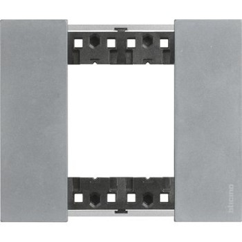 KA4802NW Рамка Bticino Living Now MOON 2-модульная фото