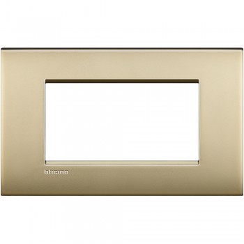 LNC4804OF Рамка LivingLight Air Золото матовое 4 модуля Bticino фото