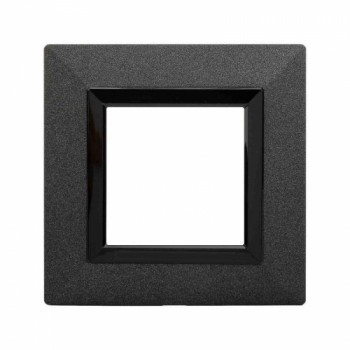 Рамка из металла графитовая 2 модуля DKC Avanti 4407852 фото