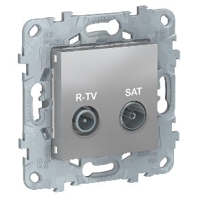 NU545430 Розетка R-TV/SAT, одиночная, Алюминий Schneider Electric фото