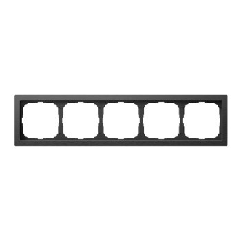 Рамка 5 постов металл оникс Systeme Electric Artgallery pure GAL312305 фото