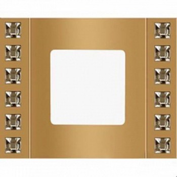 FD01271OR Рамка Crystal De Luxe Золото 1-постовая Fede фото