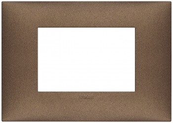 Накладка на 3 модуля, медь матовая Vimar Neve Up 09673.24 фото