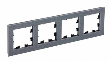 Рамка четверная айс грей мрамор Systeme Electric (Schneider Electric) AtlasDesign Nature ATN343204 фото