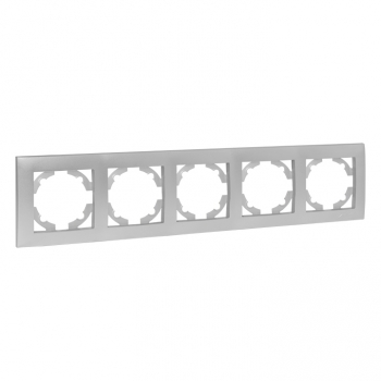 Рамка 5-местная сталь EKF Валенсия EWM-G-305-30 фото