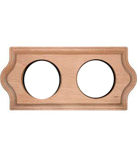 36802002 Рамка Venezia Clasica Натуральное дерево 2-постовая Fontini фото