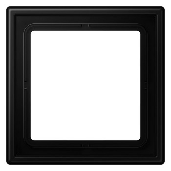 LS981SWM Рамка LS 990 1 постовая дюропласт. черный матовый Jung фото