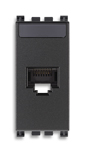 

19339.14 Розетка rj45 netsafe cat6 ftp, серая Vimar Arke, Arke Round 19339.14