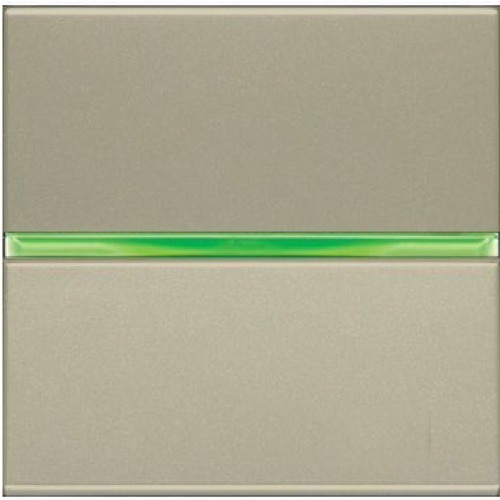 

N2204.5 CV Механизм 1-клавишной кнопки с клавишей с контрольной подсветкой, 2-модульный, серия Zenit, цвет шампань, ABB, Zenit N2204.5 CV