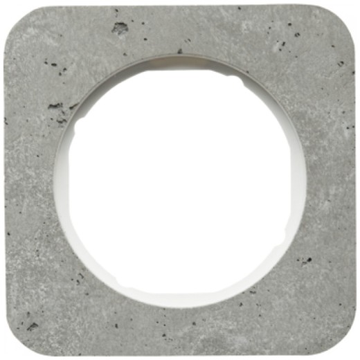 

10112379 Рамка R.1 Бетон, белый 1-постовая Berker, R.1 10112379