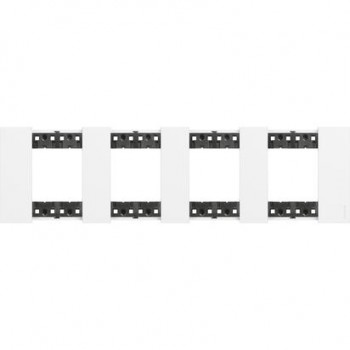 KA4802M4KW Рамка Bticino Living Now Белый 2+2+2+2-модульная фото