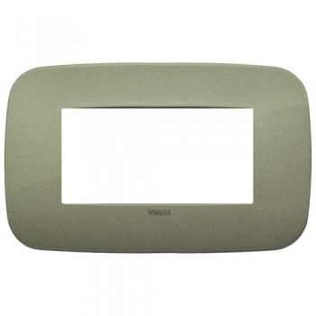 19684.87 Рамка Arke Round Зеленый 4 модуля Vimar фото