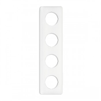 176424 Рамка Duroplast Белый 4-постовая THPG фото