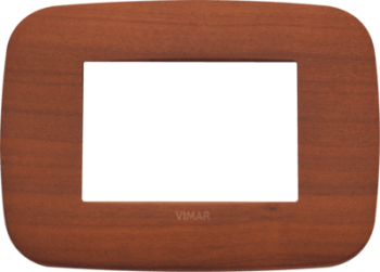 19683.52 Рамка Arke Round Вишня 3-модульная Vimar фото