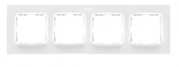 Рамка на 4 поста белый матовый  Simon 82 Concept 8200647-090 фото