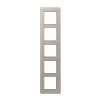 Рамка 5 постов, стекло цвет мокко Jung A VIVA  AV585GLMCH фото