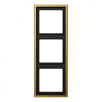 LS983GGO Рамка LS 990 Золото 3-постовая Jung фото