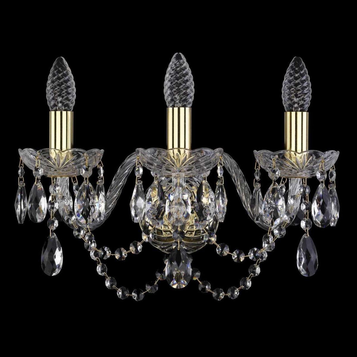 

Бра Bohemia Ivele 1402B/3/160/G, Золотой, 1402B Gold 1402B/3/160/G