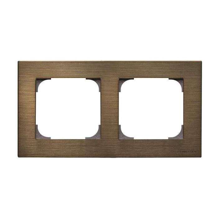 

8572 OE Рамка двойная ABB Sky, античная латунь 2CLA857200A1201, Sky 8572 OE