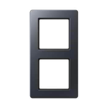 AF582BFANM Рамка A flow Антрацит 2-постовая Jung фото