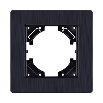 Рамка 1-кратная черный Kollinger Eleganz Plex EP1BK фото