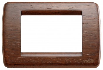 16753.55 Рамка Idea Rondo Орех 3-модульная Vimar фото