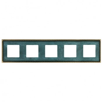 FD01215VO Рамка Toledo Oxyde Green 5-постовая Fede фото