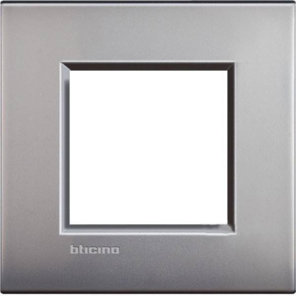 

LNE4802NK Рамка LivingLight Air Никель матовый 2-модульная Bticino, LivingLight Air LNE4802NK