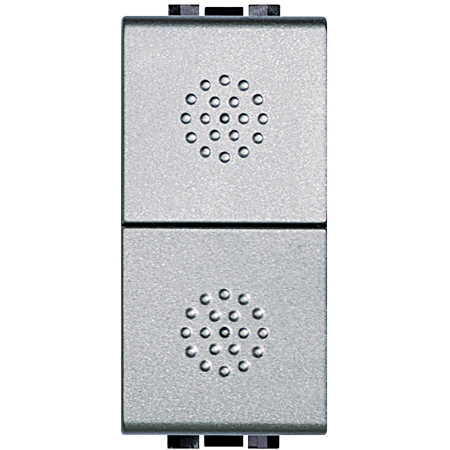 

NT4036 Кнопка 10А, двойная, 1P-NО + 1P-NО Bticino, LivingLight Air NT4036
