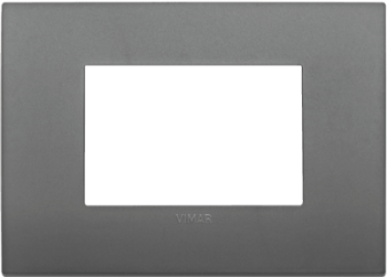 19653.72 Рамка Arke Classic Серый 3-модульная Vimar фото