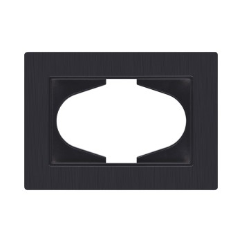 Рамка для двойной розетки черный матовый Kollinger Eleganz Plex EP120BM фото