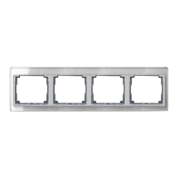 SL5840SI Рамка SL 500 Серебро 4-постовая Jung фото