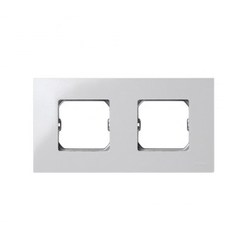 2700620-030 Рамка базовая, 2 поста, 85х162мм, (+суппорт), Simon 27 Play, белый фото