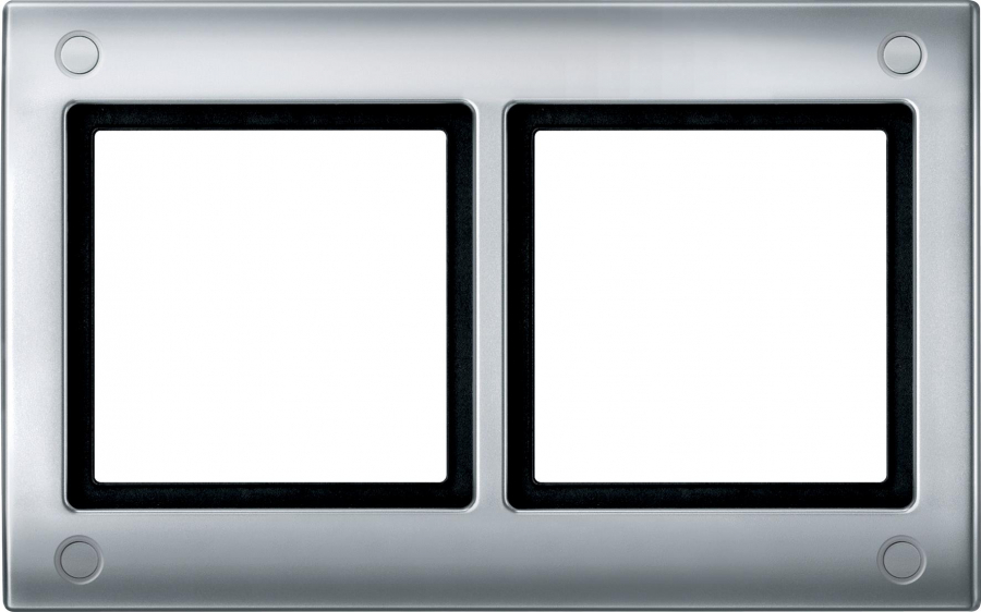 

MTN401260 Рамка Aquadesign Алюминий 2-постовая Merten, Aquadesign MTN401260