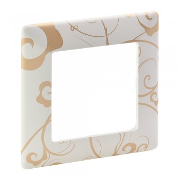 754101 Рамка Valena Life Ампир белый 1-постовая Legrand фото