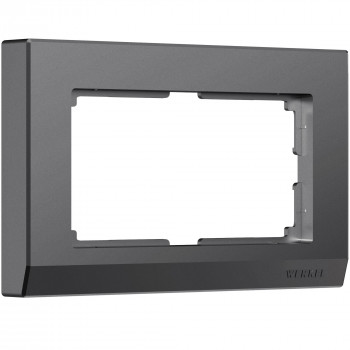 W0081864 Рамка для двойной розетки (графит матовый) Stark Werkel a063120 фото