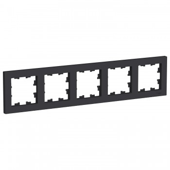 Рамка Карбон 5-постовая Systeme Electric (Schneider Electric) AtlasDesign ATN001005 фото