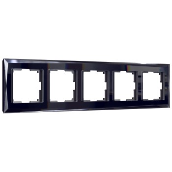 W0051208 Рамка на 5 постов  (черный) Diamant Werkel a051443 фото