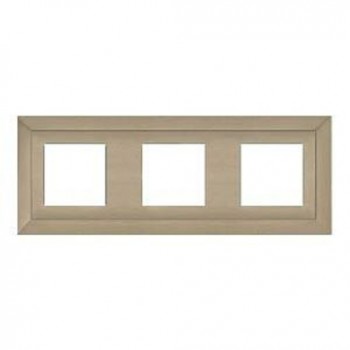 FD01253NS Рамка Barcelona Nickel Satin 3-постовая Fede фото