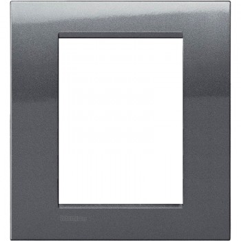 LNA4826AC Рамка LivingLight Квадрат Нержавеющая сталь 3+3 модуля Bticino фото