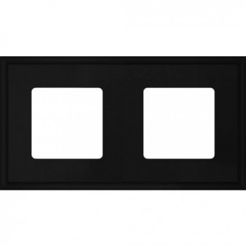 FD01602BK Рамка New Marco Черный 2-постовая Fede фото