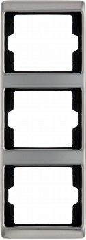 Рамка 3-постовая вертикальная, нержавеющая сталь Berker Arsys 13340004 фото
