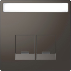 

MTN4574-6034 D-life центральная накладка для 2-х модульных разъемов se, антрацит Merten, D-Life MTN4574-6034