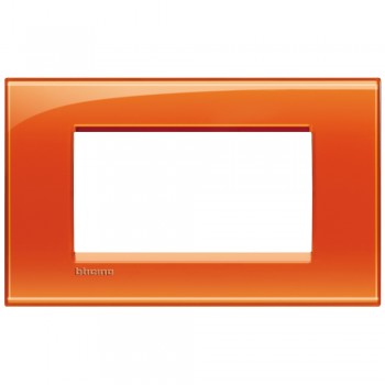 LNA4804OD Рамка LivingLight Квадрат Оранжевый 4 модуля Bticino фото