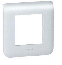 079302 Рамка Mosaic Алюминий 2-модульная Legrand фото