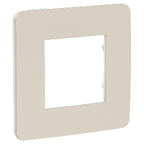 NU280224 Рамка Unica Studio Color Шампань / Белый 1-постовая Schneider Electric фото