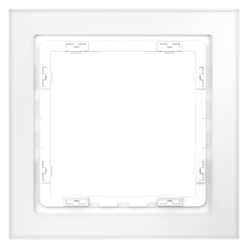 Рамка на 1 пост, белый,матовый,стекло Voltum S70 VLS110102 фото