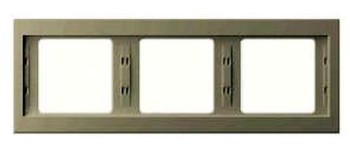 13737002 Рамка 3 поста горизонтальная, бежевый Berker K.1 фото